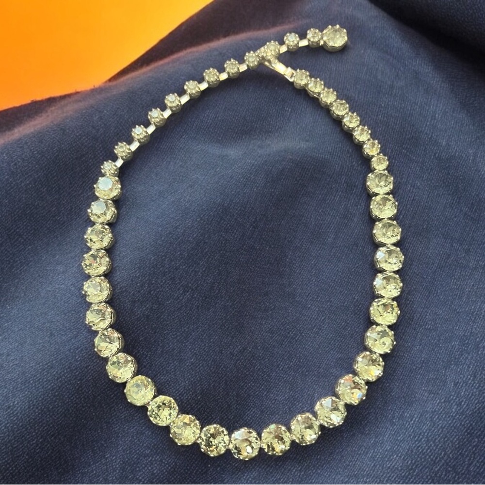 Vintage Smoky Rhinestone Choker | MCM Fashion | Vintage Jewelry